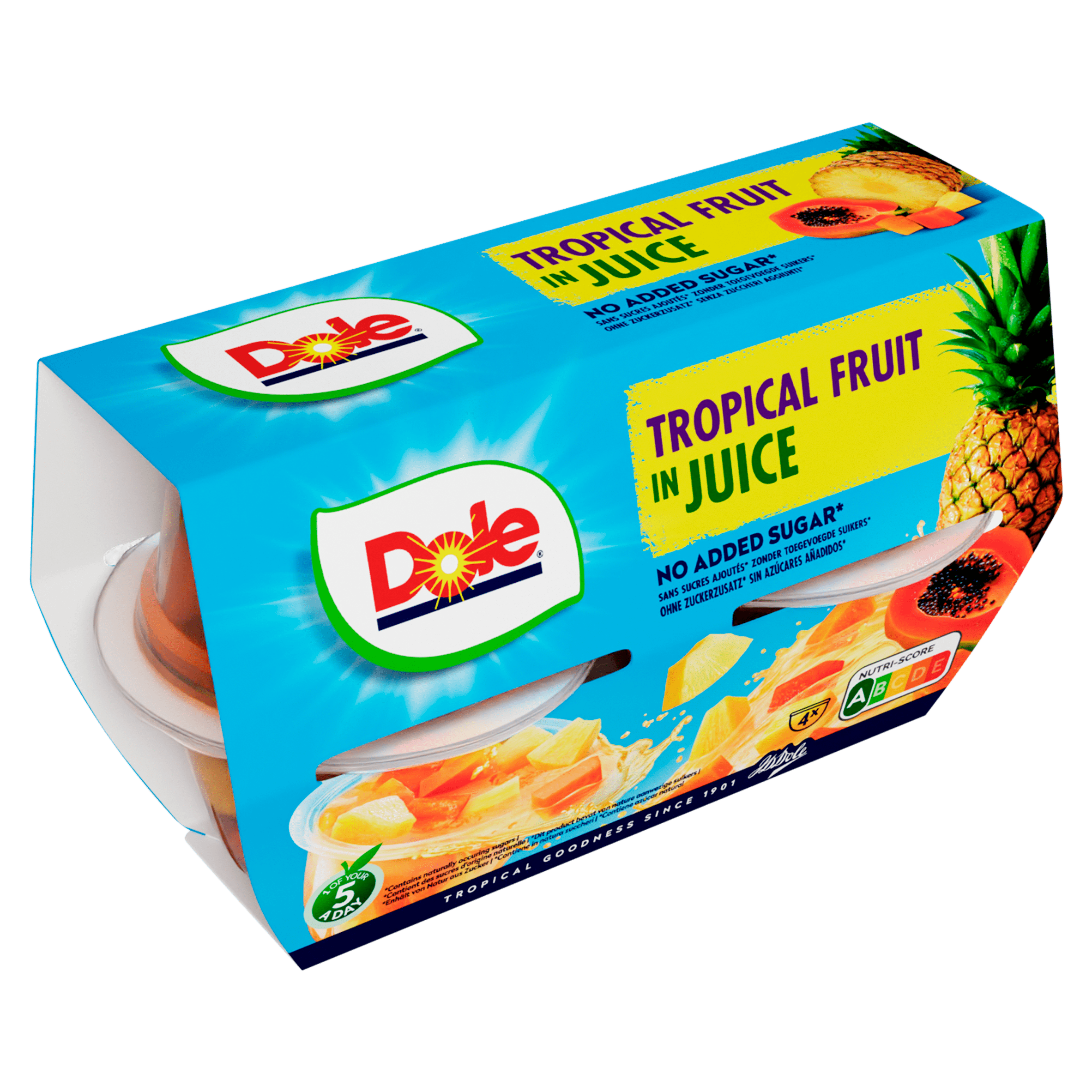 Dole Fruitcups tropisch fruit Set 4 st