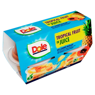 Dole Fruitcups tropisch fruit Set 4 st