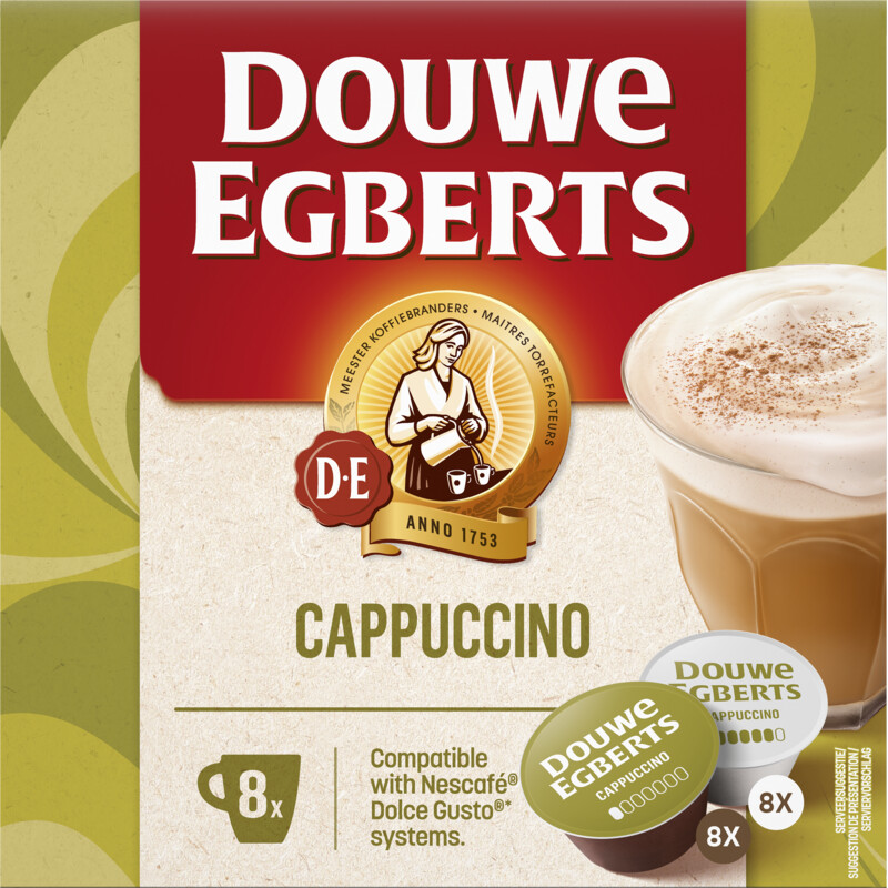 Douwe Egberts Dolce Gusto Cappuccino koffiecapsules Doos 16 st