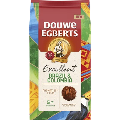 Douwe Egberts Excellent brazil &amp; colo filter Zak 250 g
