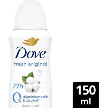 Dove Deo original 0% Spuitbus 150 ml