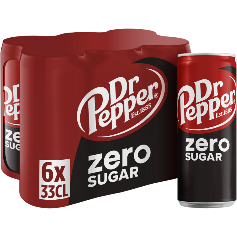 Dr Pepper Regular zero 6x330ml