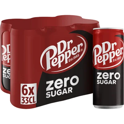 Dr Pepper Regular zero 6x330ml