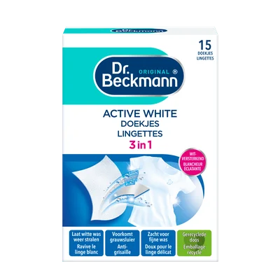 Dr. Beckman Active white sheets Doos 15 st