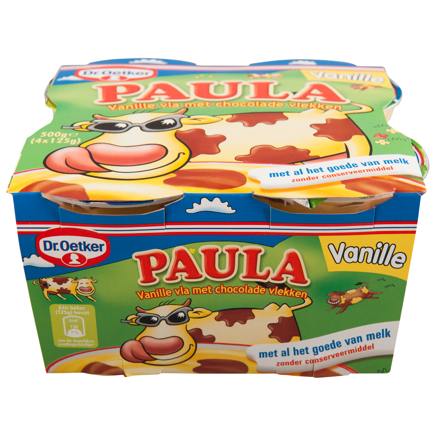 Dr. Oetker Paula vla vanille en chocolade