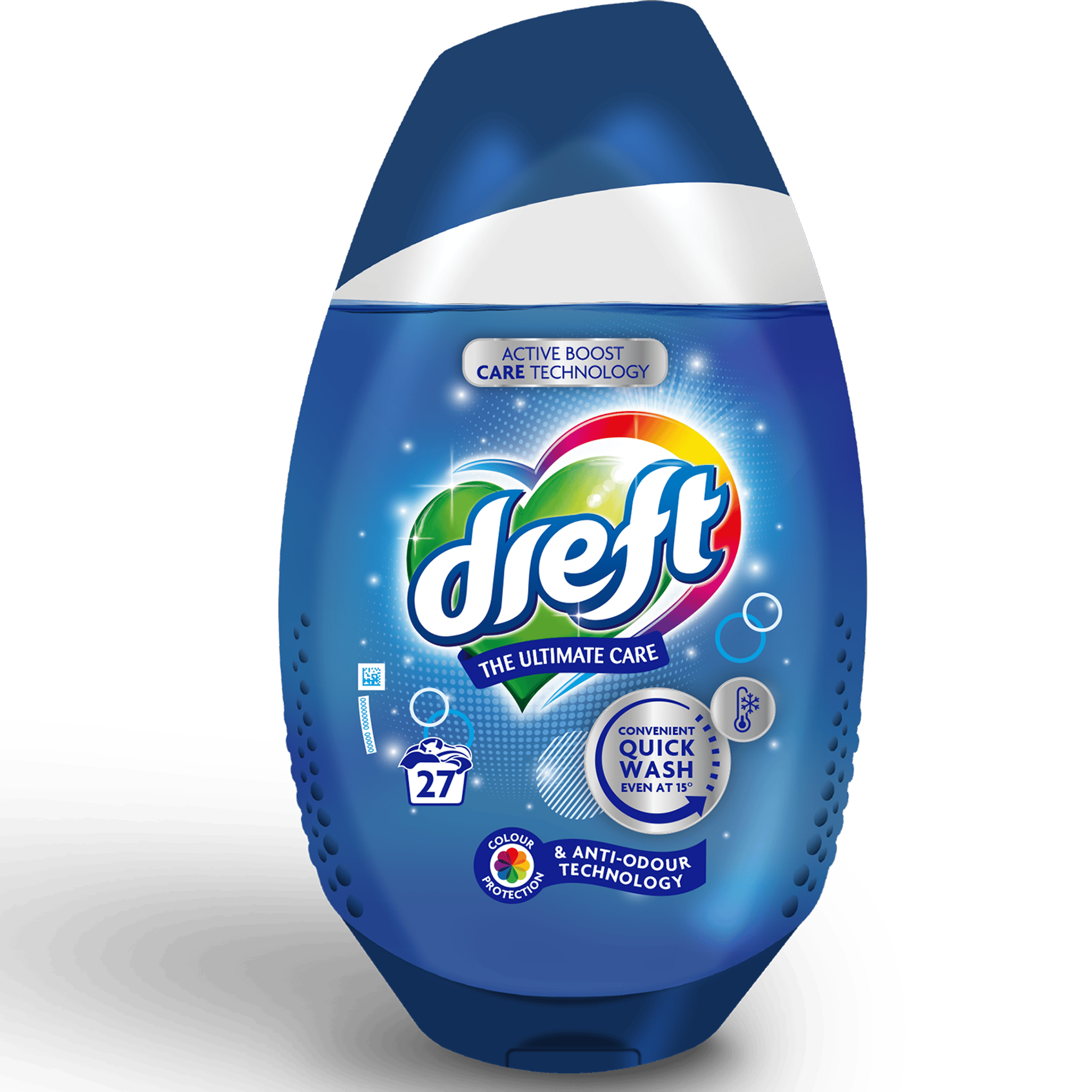 Dreft Quickwash Anti-odor 27sc Fles 972 ml