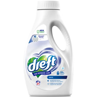 Dreft Vloeibaar wasmiddel care white 21 wasbeurten