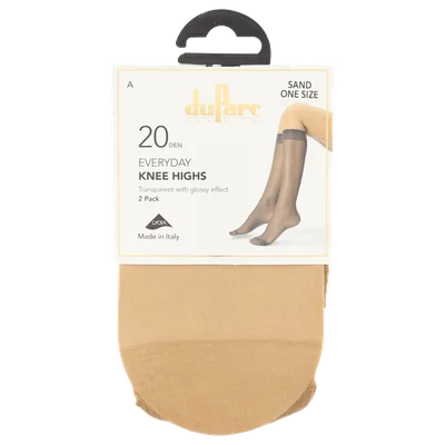 DuParc Kniekous Lycra 20D sand 2p