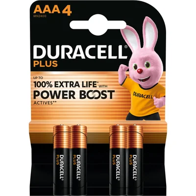 Duracell Plus AAA-alkaline batterijen MN2400