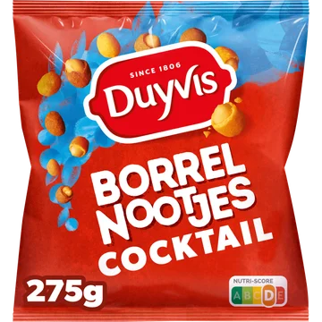 Duyvis Borrelnootjes Cocktail Pinda Noten 275 gr