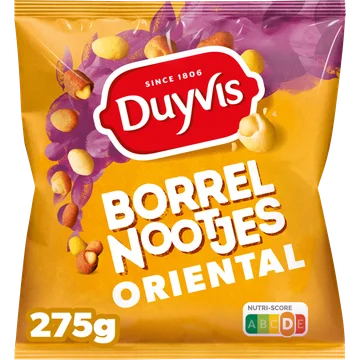 Duyvis Borrelnootjes Oriental Pinda Noten 275 gr
