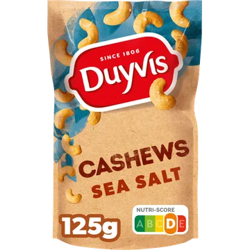 Duyvis Cashew Noten Zeezout 125 gr