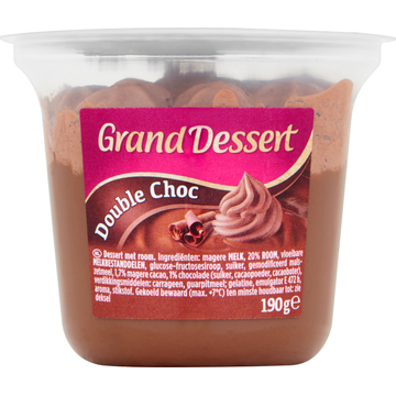 Ehrmann Grand dessert choc noir Kuipje 190 g
