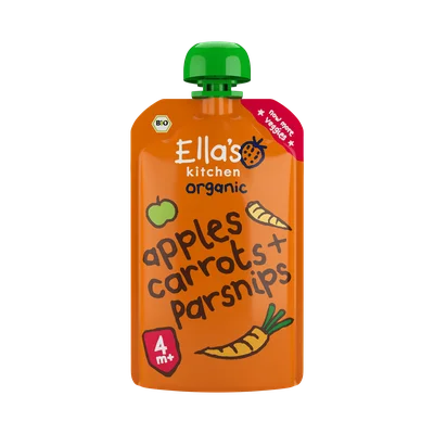Ella's Kitchen 4+ Carrots, apples + parsnip Stazak 120 g