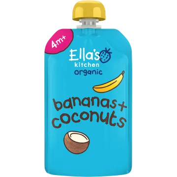 Ella's Kitchen Bananen + kokos 4+ biologisch 120 g