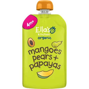 Ella's Kitchen Mango's, peren + papaya's 4+ biologisch 120 g