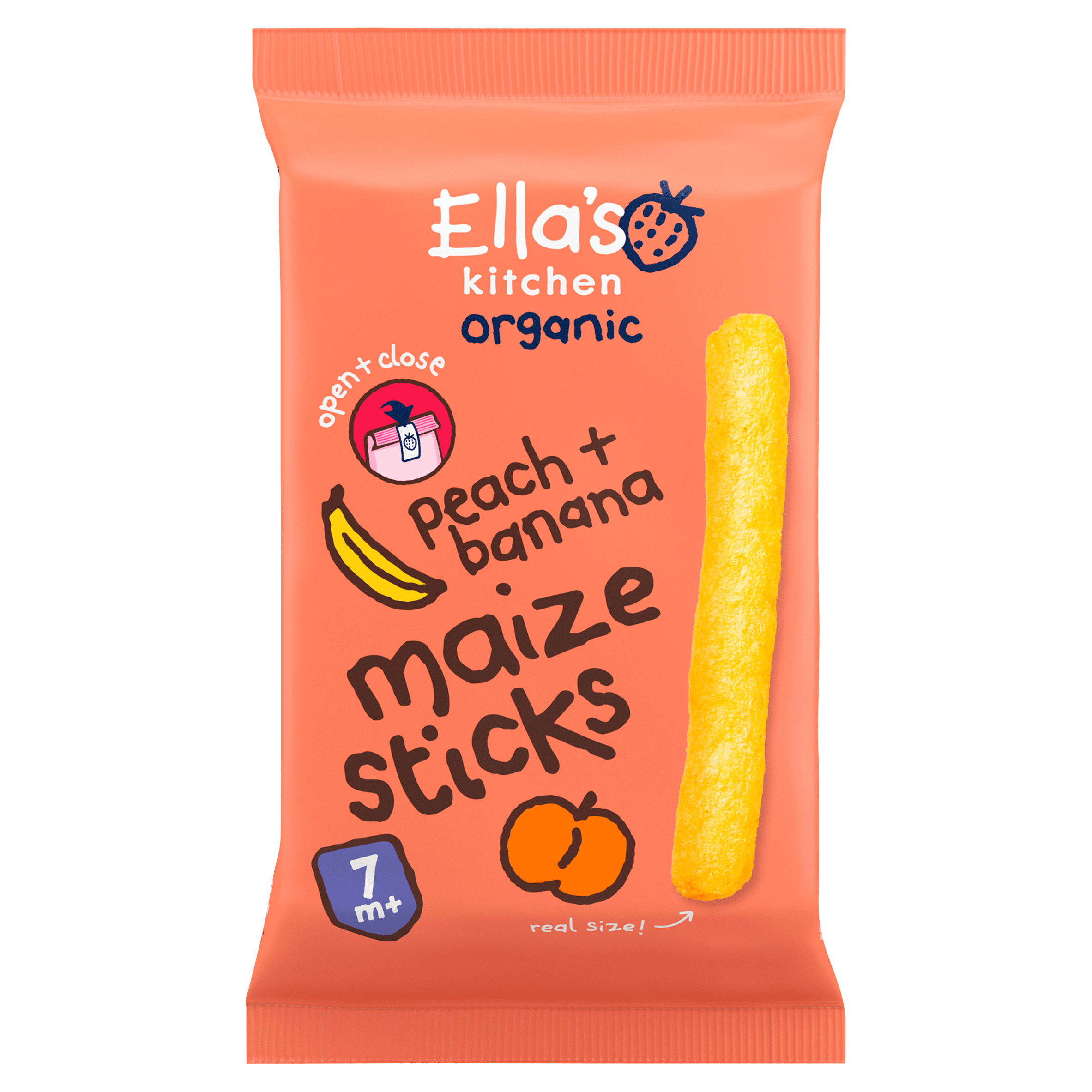 Ella's Kitchen 7+ Maize sticks Carrot Sweetcorn Pak 16 g