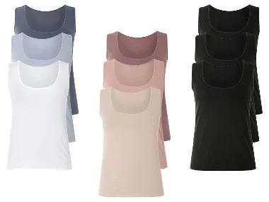 esmara® Dames tanktop 3 stuks