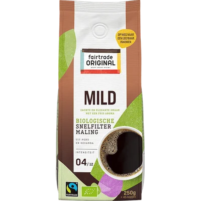 Fairtrade Original Snelfilterkoffie mild Zak 250 g