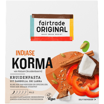 Fairtrade Original Korma Indiase Doos 75 g