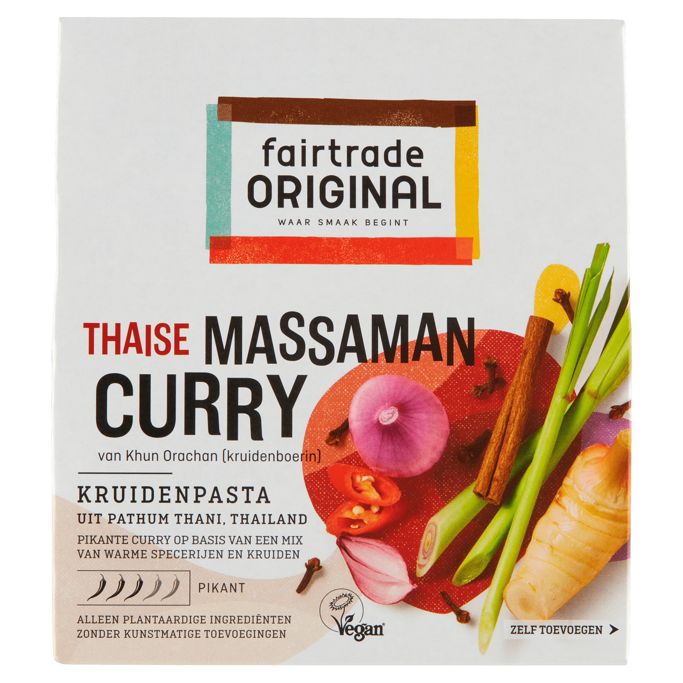 Fairtrade Original Thaise massaman kruidenpasta Fairtrade Doos 70 g