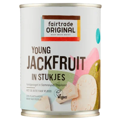 Fairtrade Original Jack fruit in stukjes Blik 550 g