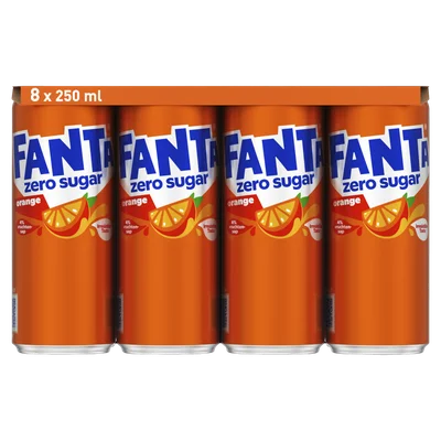 Fanta Orange no sugar 8x25 cl