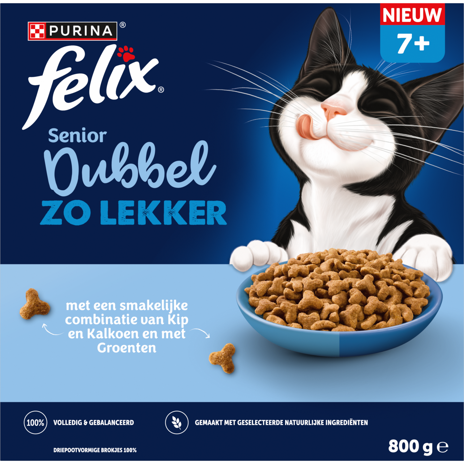 Felix Kattenvoer droog junior dubbel zo lekker
