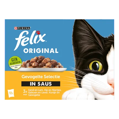 Felix Kattenvoer gevogelte selectie saus