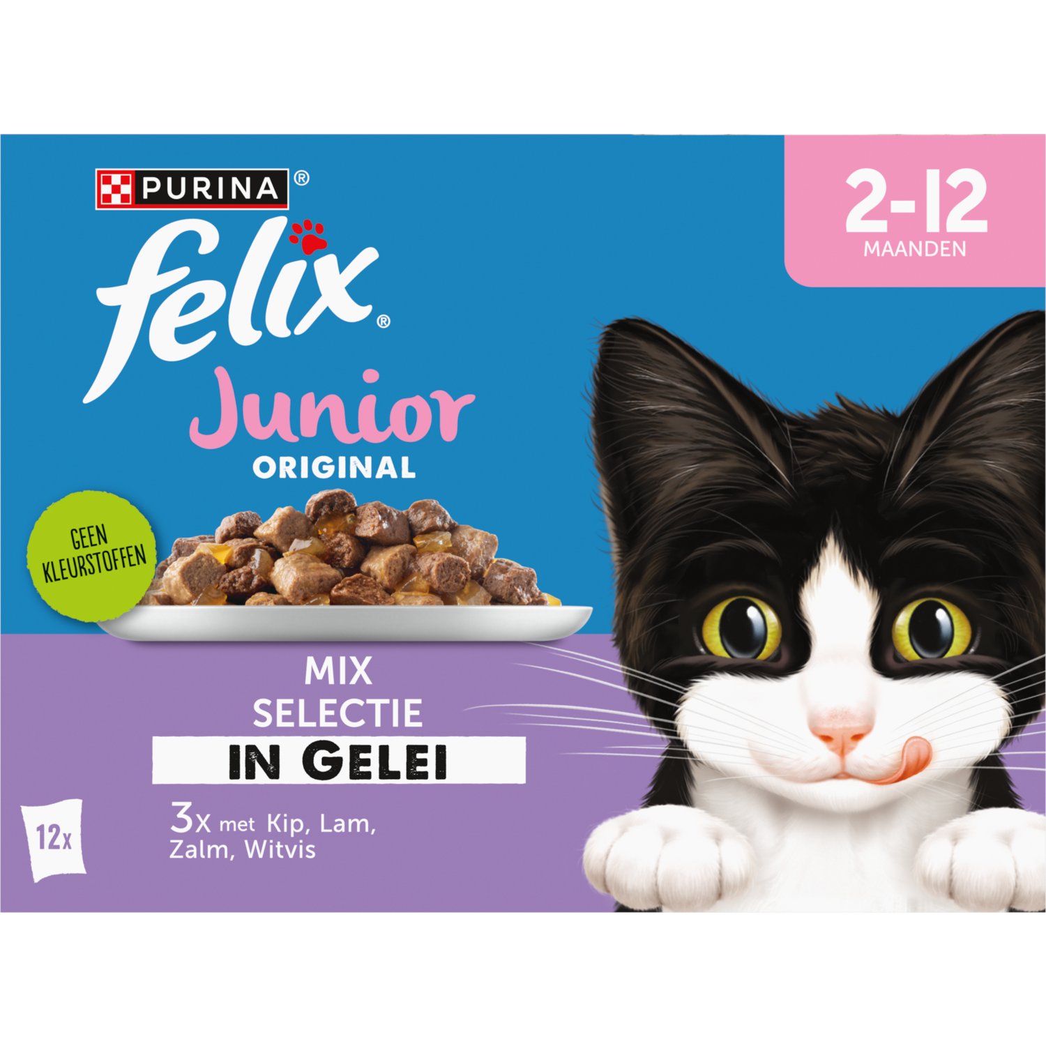 Felix Kattenvoer nat original junior multipack 12 stuks