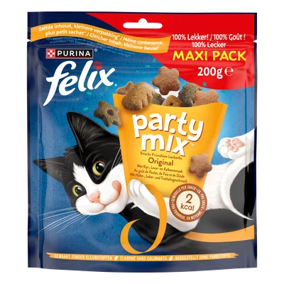 Felix Party Mix Original kattensnacks kip Stazak 200 g