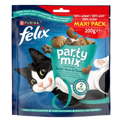 Felix Party Mix Seaside kattensnacks zalm Stazak 200 g