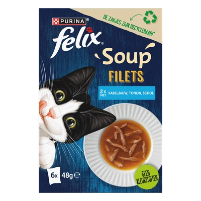 Felix Soup Time tender strips vis Doos 6 st