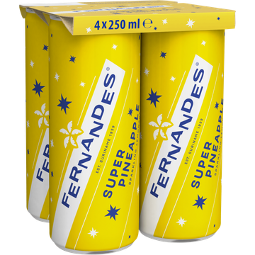 Fernandes Super Pineapple Sparkling Lemonade 4 x 250 ml