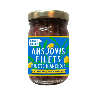 Fish Tales Ansjovisfilet olijfolie MSC Pot 95 g