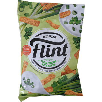 Flint Wheat Rusks Sour Cream &amp; Herbs Zak 70 g