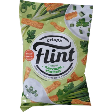 Flint Wheat Rusks Sour Cream &amp; Herbs Zak 70 g