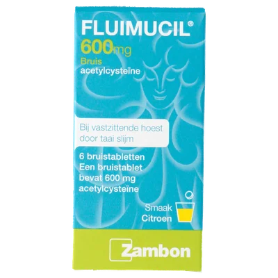 Fluimucil Hoest Bruistablet Doos 6 st