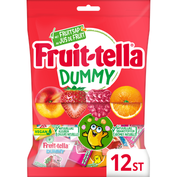 Fruittella Dummy Vegan Uitdeelzak 12 stuks