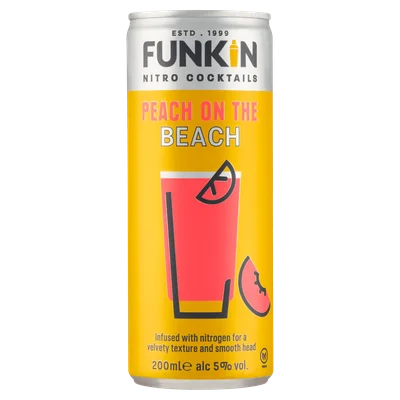 Funkin Cocktails Peach on the beach Blik 200 ml