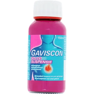 Gaviscon Duo Suspensie bij brandend maagzuur, 150 ml