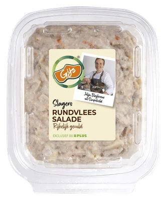 GIJS Boeren rundvleessalade Bakje met deksel 400 g
