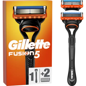 Gillette Fusion5 Scheermes voor Mannen, 1 Handvat, 2 Navulmesjes