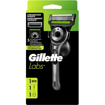 GilletteLabs Met Exfoliërende Strip Scheermes voor Mannen