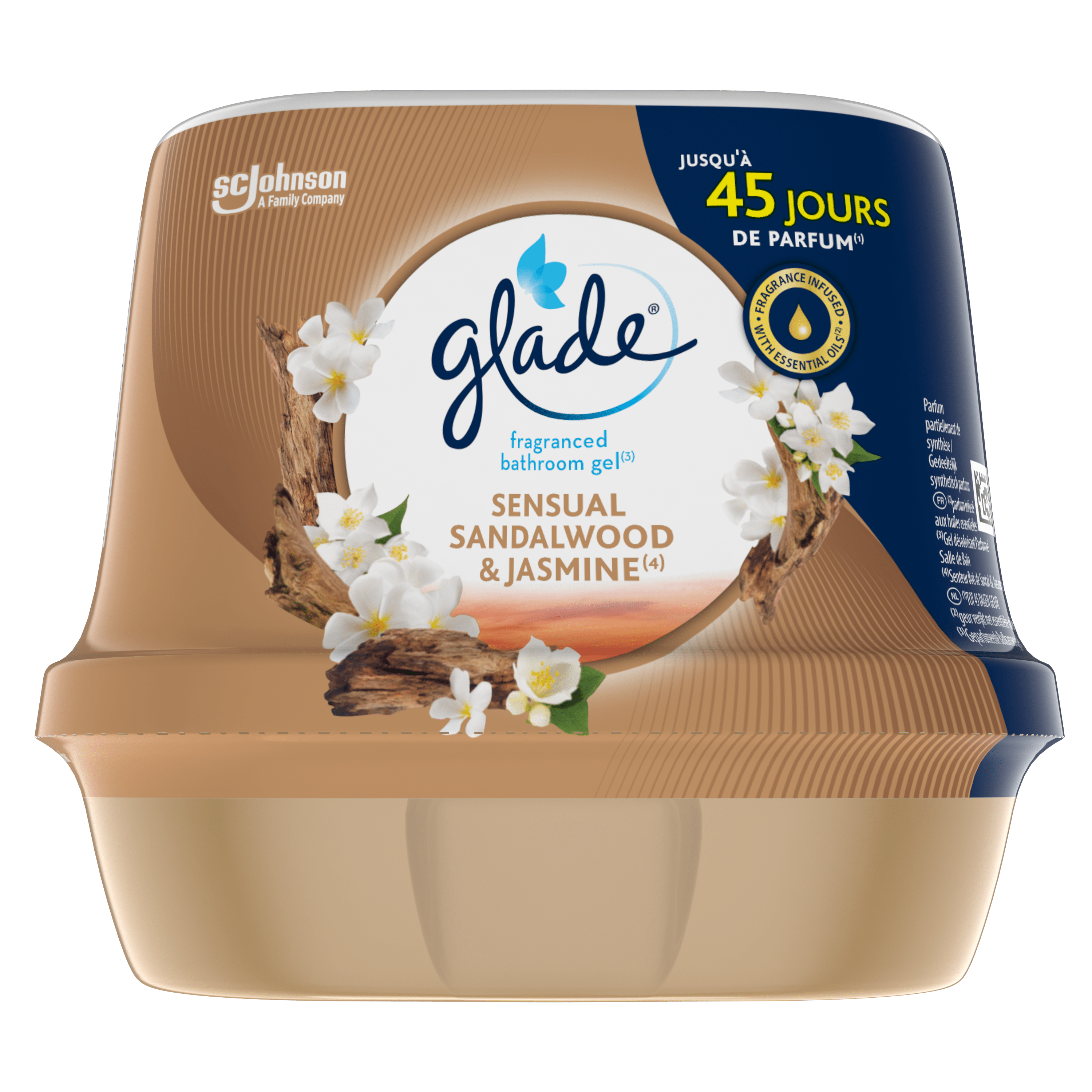 Glade by Brise Bathroomgel sensual sandalwood jasmine Beker 180 g