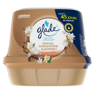 Glade by Brise Bathroomgel sensual sandalwood jasmine Beker 180 g