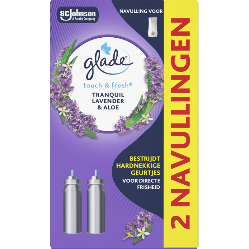 Glade Touch & fresh lavender 2 navullingen