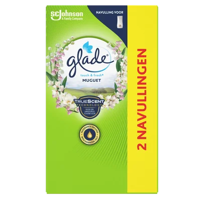 Glade Luchtverfrisser touch & fresh navulling duo lavender & aloe