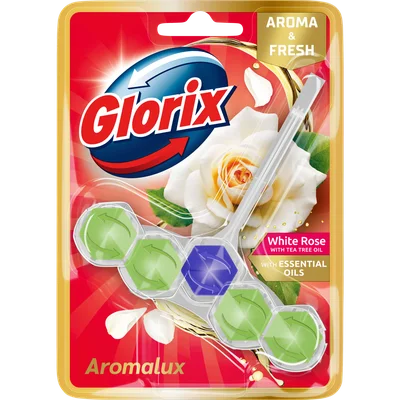 Glorix Toiletblok aroma white roses&tea tree oil