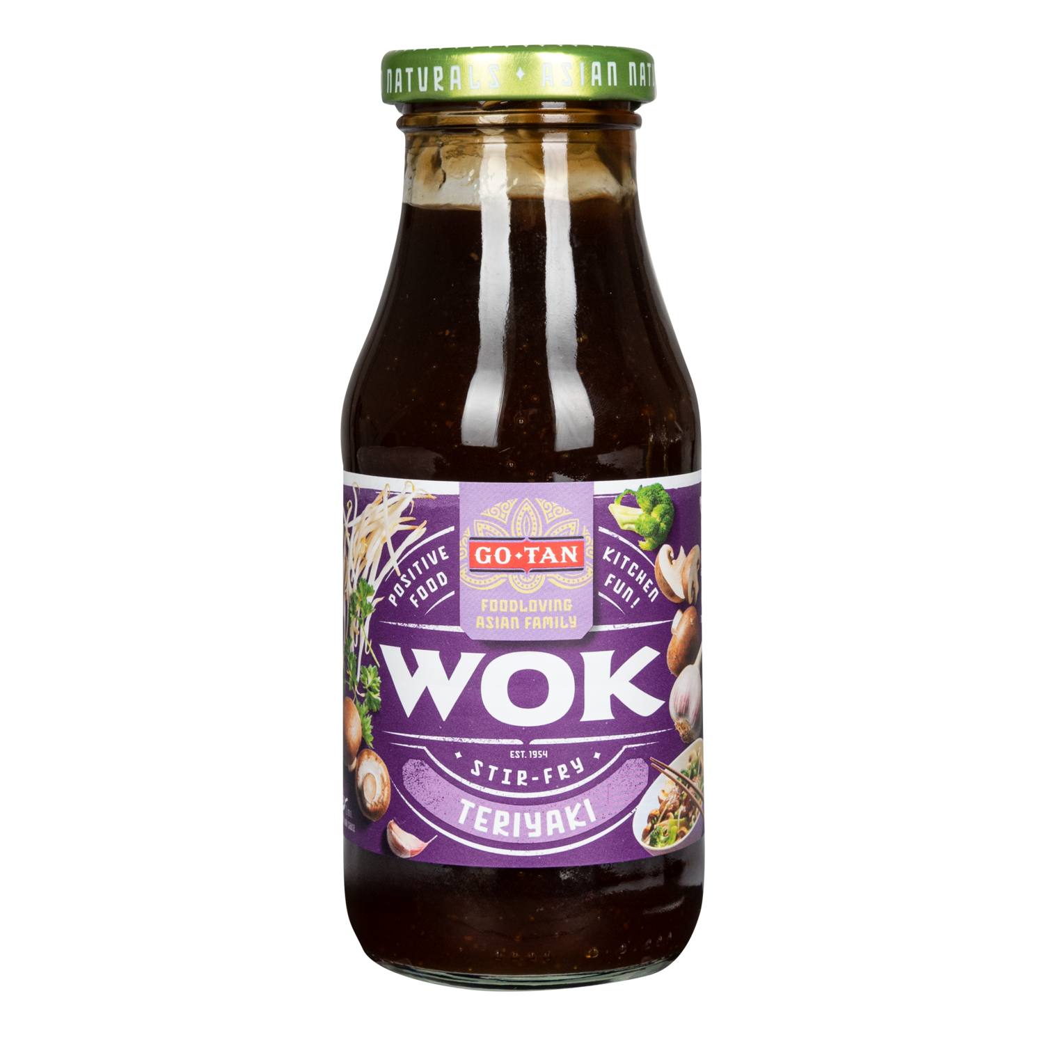 Go-Tan Woksaus oyster garlic Fles 240 ml